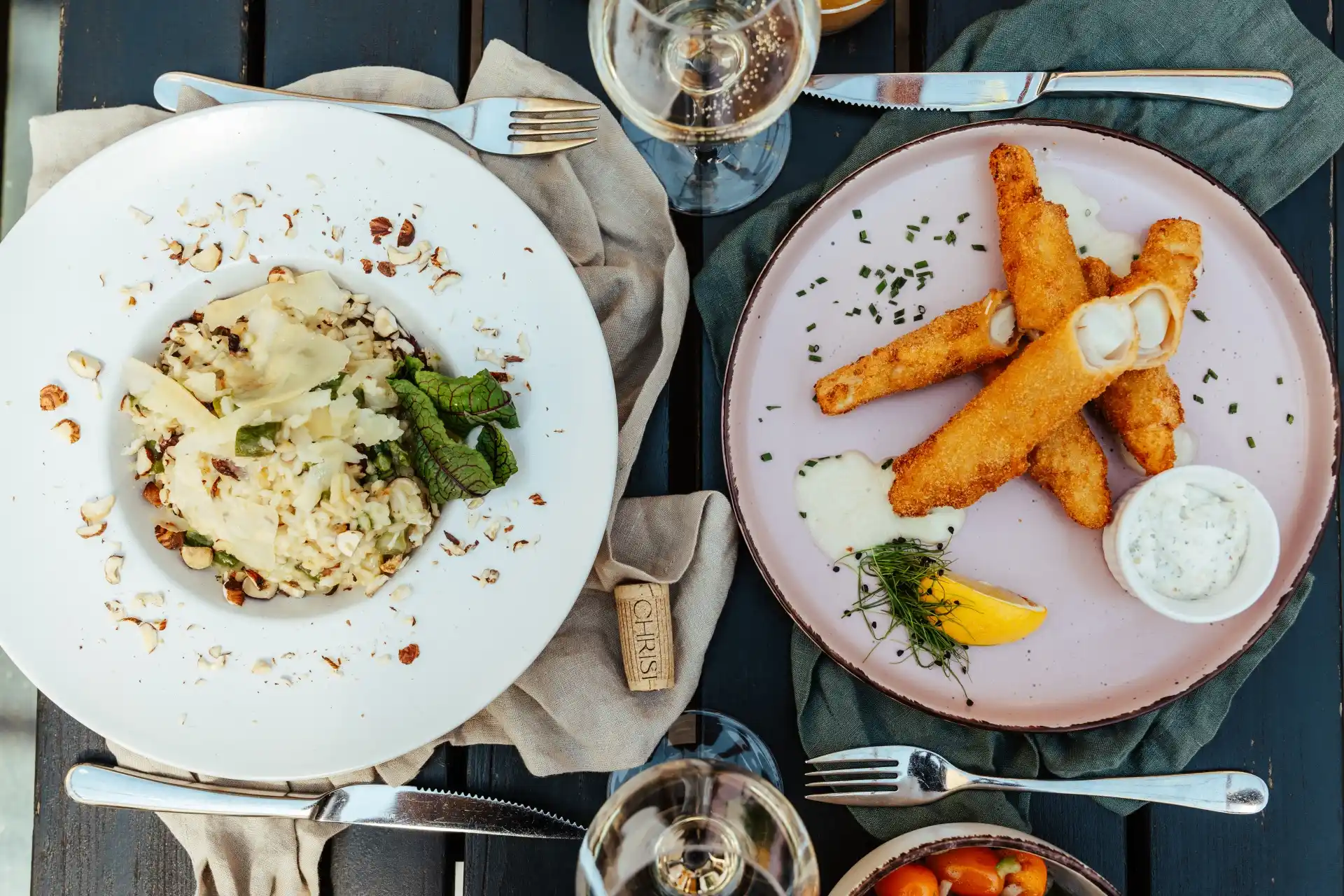 Speisen bei einem Hochzeitsessen in Wien im Weingut & Heuriger Christ